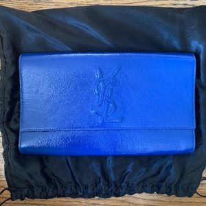 Cobalt Blue Yves Saint Laurent clutch